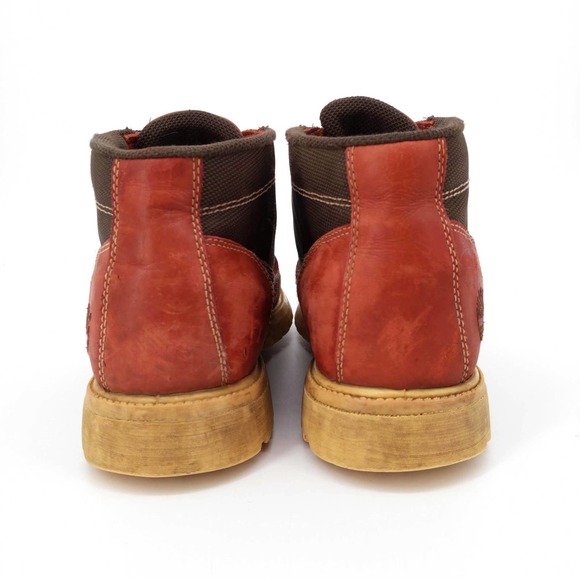 Timberland Leather Waterproof Boots Outdoor Workwear 13048 Cognac Men's US 12 - Picture 5 of 10